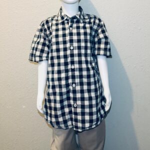 Black & White Checkered Shirt with Pants