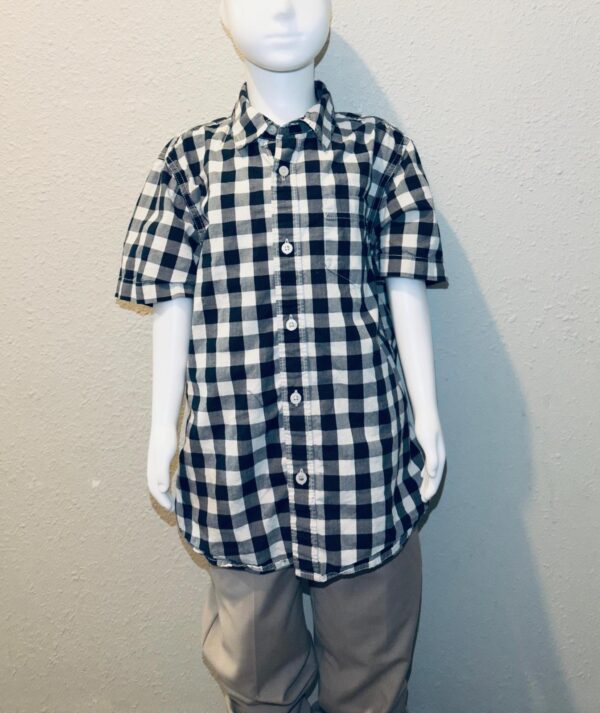 Black & White Checkered Shirt with Pants