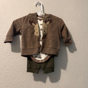 Baby Deer Outfit – 3‑Piece Set