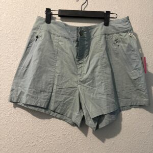 Light Sage Green Utility Shorts with Zipper Pockets