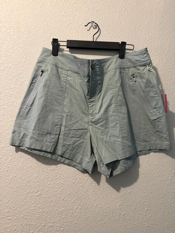 Light Sage Green Utility Shorts with Zipper Pockets