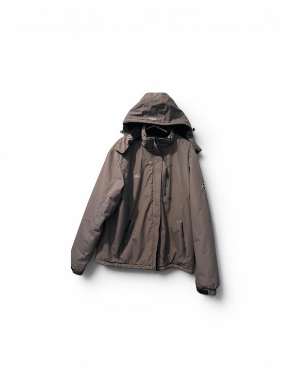 Gray TOURUX Landto Hooded Winter Jacket