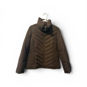 Dark Brown Quilted Winter Jacket