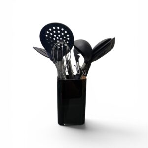 Kitchen Utensil Set in Black Holder