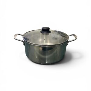 Stainless Steel Cooking Pot with Glass Lid