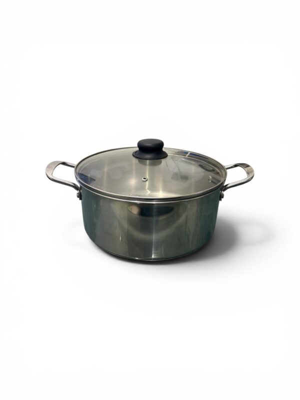 Stainless Steel Cooking Pot with Glass Lid
