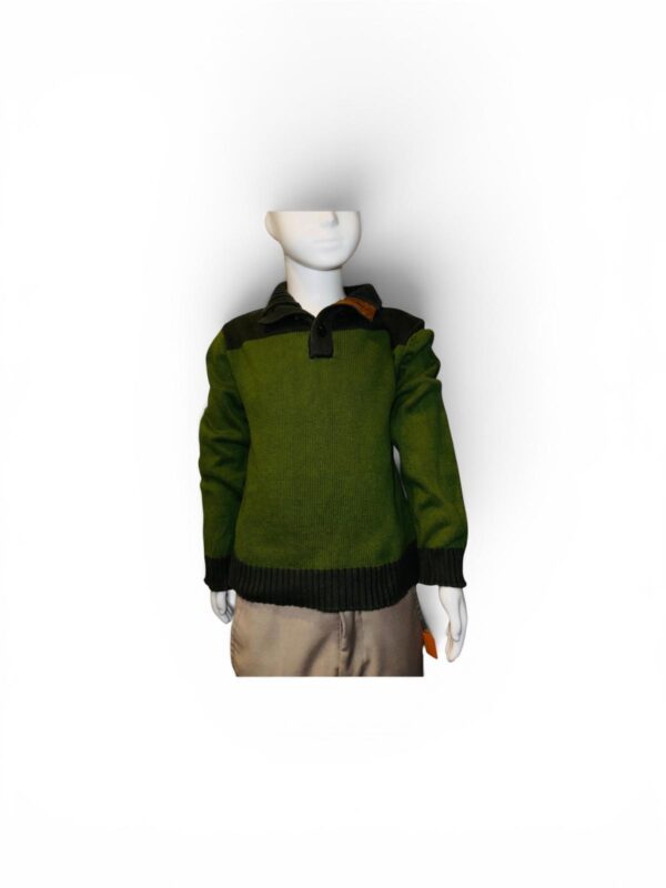 Green Knit Sweater & Khaki Pants (Kids)
